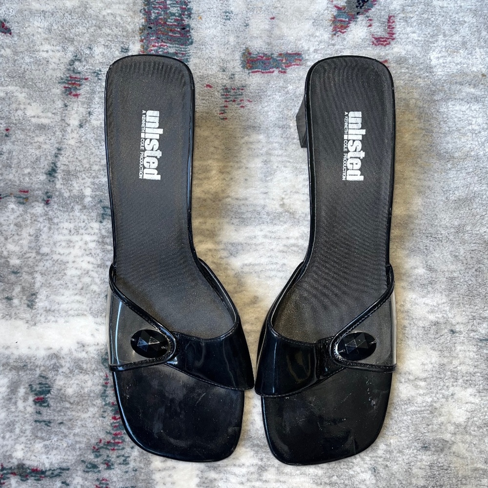 Unlisted - A Kenneth Cole Product Black Kitten Heels